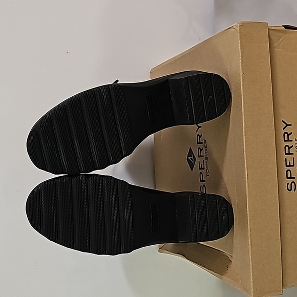 NEW Sperry Saltwater Heel Black Duck Boots Size 8M - Picture 6 of 8